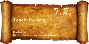 Tasch Renáta névjegykártya